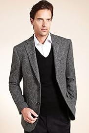 Sartorial Pure Wool Herringbone Worsted Jacket