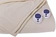 Soft Heat Luxury Micro-Fleece Low-Voltage Electric Heated King Size Blanket, Natural