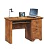 Brushed Maple Computer Desk w/ File Cabinet Drawer