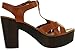 Top Moda Womens Pony-9 T-Strap Faux Wooden Platform Chunky Heel Sandals