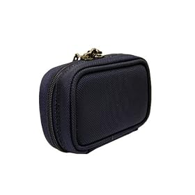 Panasonic Lumix DMC-LX2 Digital Camera CaseCrown Double Memory Foam Classic Camera Case and TSA Approved Combination Lock (Navy Blue)