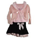 Kids Headquarters Toddler Girls 3pc Sweater Scooter Skirt Set