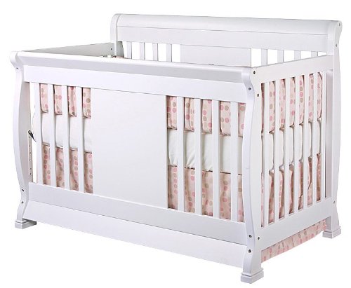Chelsea 4-in-1 Convertible Baby Crib in White Finish