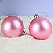 AMS Christmas Ball Decorations Exquisite Colorful Balls Ornaments Pendant Pack of 24pcs (2.36 Inches, Pink)