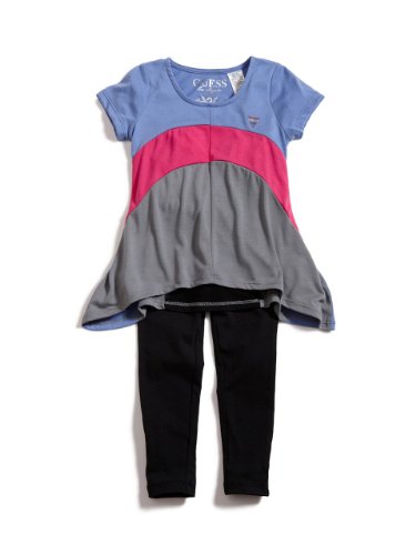 GUESS Kids Girls Color-Blocked Top with Leggings