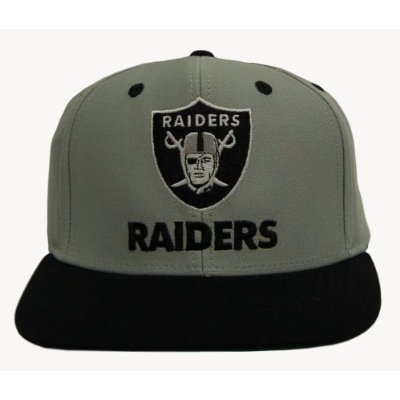 2 Tone Oakland Raiders Snapback Hat Cap - 2 Tone Grey Black