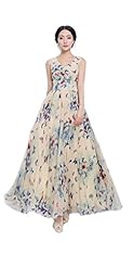 Spring Summer Chiffon Spaghetti Strap Floral Print Pleated Maxi Dress 