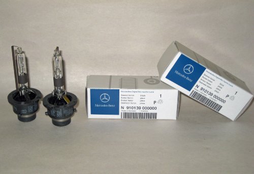 Set of 2 Mercedes Benz Xenon D2R Headlight Bulbs # 910139 000000 / 66250 / 85126 - Philips Sylvania - Genuine / OE OEM - 35W / P32d-3 - Made in Germany