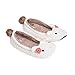 MiYang Women's Super Soft Bunny Ballerina Slipper