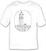 T-shirt with Spain, tower, black and white, Europe, ancient, dome, building, history