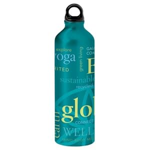 ON SALE: Words To Live By Aluminum Water Bottle Yoga