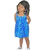 Monstera Garden Girl's/Toddler Hawaiian Aloha Shoulder Strap Dress