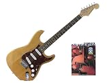 New York Pro Electric Guitar, Natural with Bonus JAZZ Book, CD, DVD Package