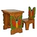 Handmade Butterfly Design Kids Table & Chair Set