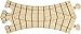 Wooden Train Track - Curved Crossover - Made in USA