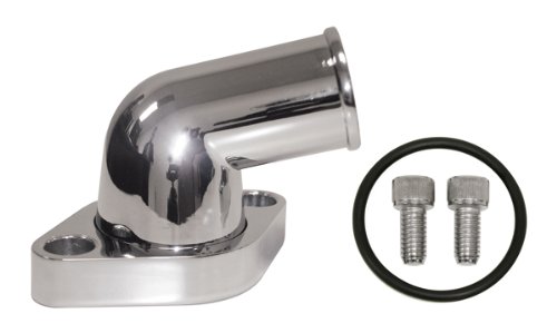 Chevy Small Block/Big Block Aluminum 15 Degree Swivel Water Neck - Chrome