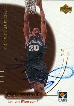 Lamond Murray Autographed/Hand Signed Basketball Card (Cleveland Cavaliers) 2000 Upper Deck Ovation