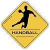 HANDBALL, HANDBALLER CROSSING #2 Aufkleber Autoaufkleber