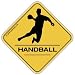 HANDBALL, HANDBALLER CROSSING #2 Aufkleber Autoaufkleber