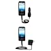 Essential Kit for the HTC Dream - includes Car and Wall Charger with Rapid Charge Technology - Gomadic Brand w/ TipExchange Technology Image
