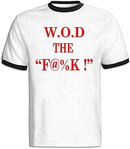 WOD The F#%k! Workout Of The Day Men Baseball Tshirts Black