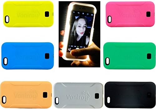 Vaniray Selfie Light iPhone case . Illuminated case makes low light photos easy.. (WHITE 6(s)PLUS)