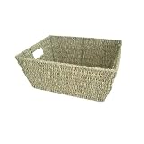RECTANGULAR SEAGRASS STORAGE BASKET