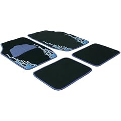Autoteppich Volcano 4tlg, Flammendesign blau