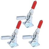 uxcell トグルクランプ　垂直　U形　3個入り　50Kg　110 Lbs　101-A　フランジベース