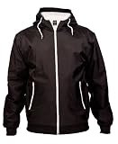 Urban Classics Contrast Windrunner schwarz / weiß Größen S - 3XL
