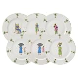 Deshoulieres Caraibes Dessert Plate Man With Straw Hat 8.5 In