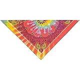 PetEdge Cotton/Polyester Paisley Dog Bandana, Tie Dye