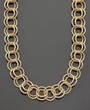 Betsey Johnson Textured Round-Link Necklace