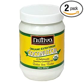 Nutiva Organic Coconut Oil, 29-Ounce Jars (Pack of 2)