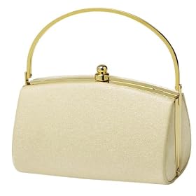 Satin bag, with metal frame and closure - Evening Bag - Shirley (51 5386)