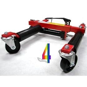 SET of 4(Four) HYDRAULIC VEHICLE DOLLIES for TIRES up to 12" Wide(TDOLLY12"(4PCS/2BOX))