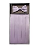 Lavender Solid Cummerbund and Bow Tie Set