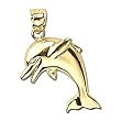 14kt Yellow Gold Dolphin Charm Pendant