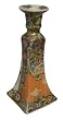 Asian candlesticks, Chinese Rose Medallion design - hand painted porcelain (pair)