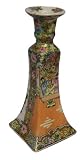 Asian candlesticks, Chinese Rose Medallion design - hand painted porcelain (pair)
