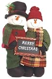 Plush Standing Snowman Couple