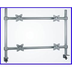 Quad LCD LED TFT Monitor Tischhalterung Monitorhalterung Vier Monitore 4 Fach