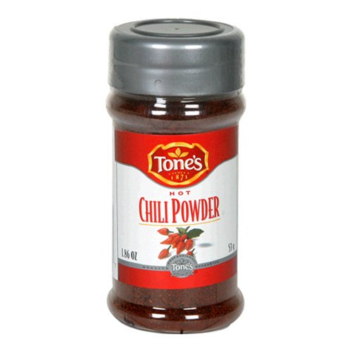 Tone's Spices Chili Powder, 1.86-Ounce Jars (Pack of 6)