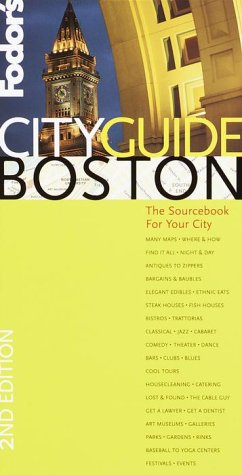 City Travel Guides Discounted  Books : Fodor's CITYGUIDE Boston, 2nd Edition: The Ultimate Sourcebook for City Dwellers