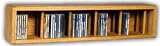 Solid Oak 67 CD Wall Mountable Storage Rack