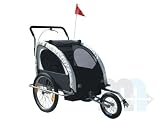Vivafit Fahrradanh�nger Und Jogger 2 In 1, white black, 56640013