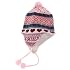 Childrens/Kids Girls Patterned Thermal Winter Peruvian Hat with Tassels