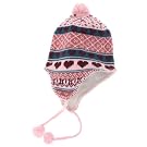 Childrens/Kids Girls Patterned Thermal Winter Peruvian Hat with Tassels