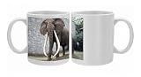 Full size cast of Ahmed the renowned famous African elephant King of Marsabit Photo Mugs
