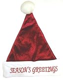 SANTA'S BEST IMPORTS-RCL 0408263AAC RED VELVET SANTA HAT 17" Pack of 12